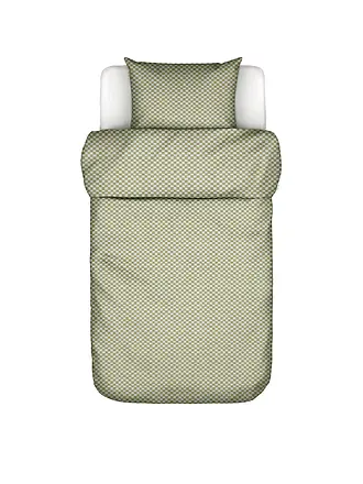 MARC O'POLO HOME | Satin-Bettwäsche SVEA 70x90cm/140x200cm Calm Blue | olive